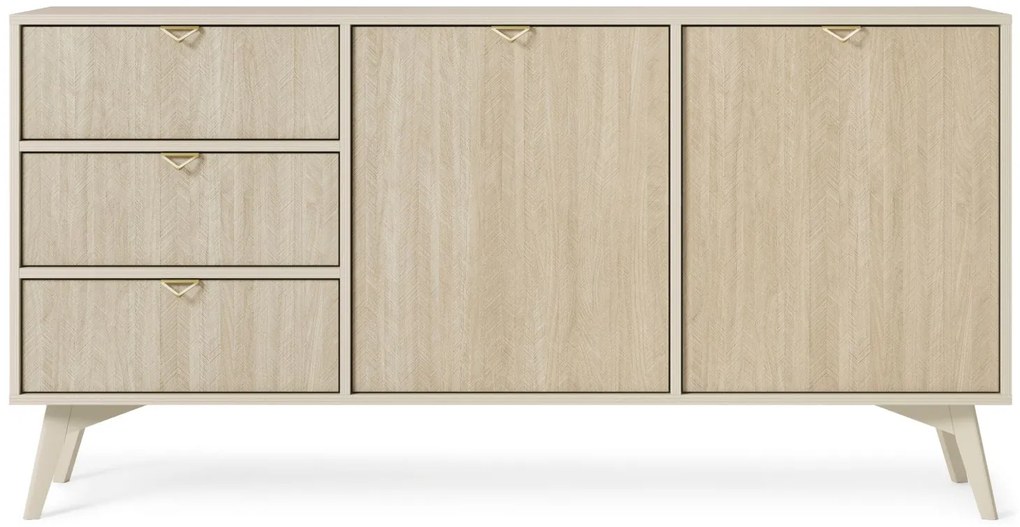 Μπουφές με συρτάρια Forest Μπέζ 158x80x38cm