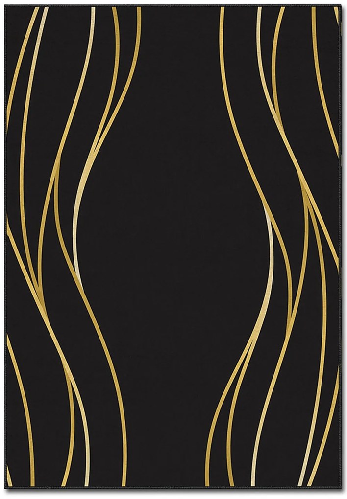 Χαλί Asr Crpt-70 288NGR1958 Black-Gold Conceptum Hypnose 180X280cm