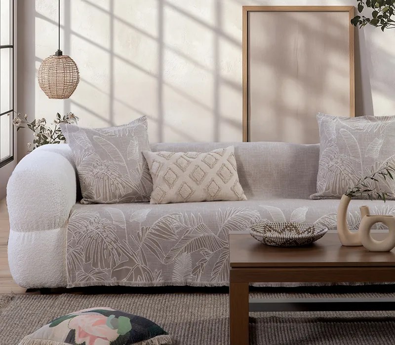 Ριχταρι Τριθεσιου Καναπε Grow 170X300 - Μπέζ - Nef-Nef Homeware
