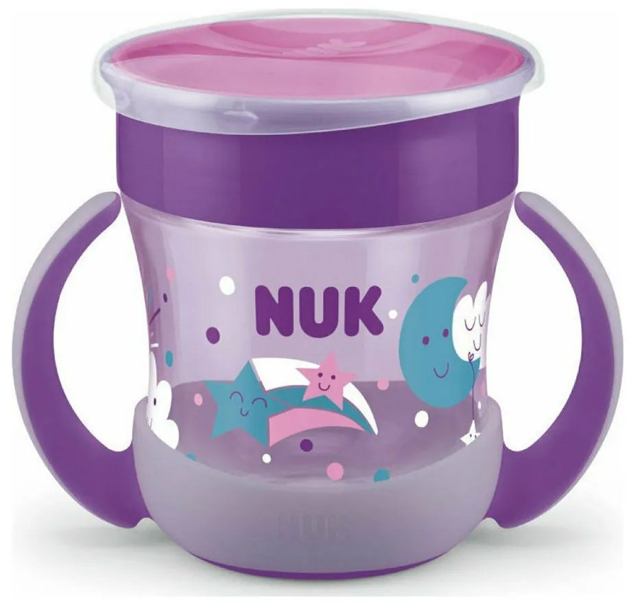 Ποτηράκι Evolution Mini Magic Night 160ml 10751352 6 Μηνών + Purple Nuk 160ml Polypropylene