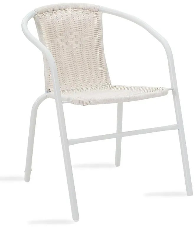 Καρέκλα - Πολυθρόνα Obbi μέταλλο-pe λευκό 54x56x73 εκ. 54x56x73 εκ.