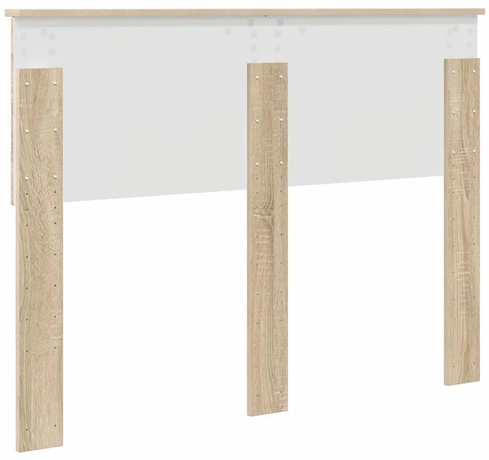 vidaXL Κεφαλάρι με κεφαλάρι Δρύς Sonoma 135 cm Επεξεργασμένο ξύλο