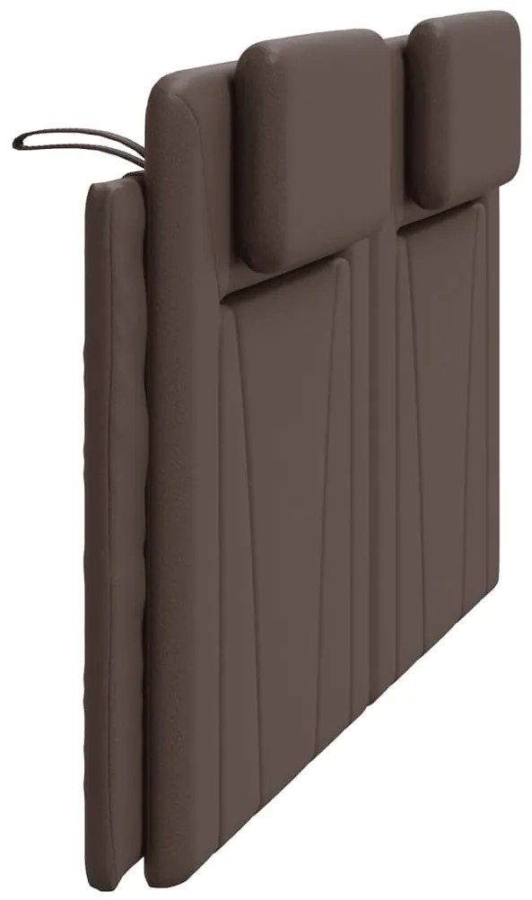 vidaXL Μαξιλάρι για Κεφαλάρι Viana Καφέ 180 εκ. από Συνθετικό Δέρμα