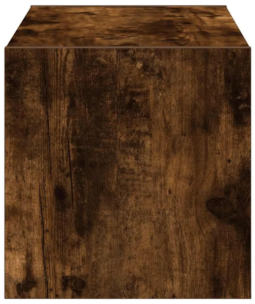 vidaXL Ράφι παπουτσιών στοιβαζόμενο καπνιστή δρυς 60x30x30,5 cm