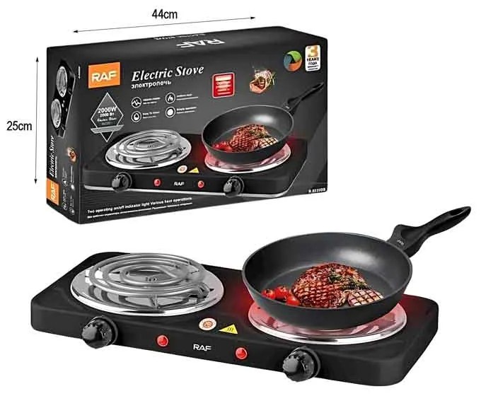 RAF Ηλεκτρική Εστία 2000W R.8020BB - Electric Stove