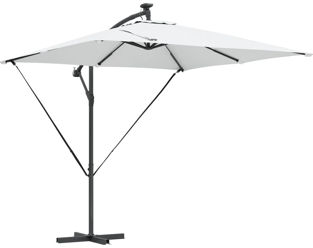 vidaXL Ομπρέλα Cantilever Banana Άμμος 249 x 249 x 250 εκ.