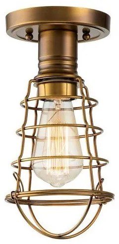Πλαφονιέρα Φωτιστικό Οροφής 1xE27  Πλέγμα  Mixon Elstead Lighting-QZ-MIXON-SF-WS-Μπρονζέ QZ-MIXON-SF-WS
