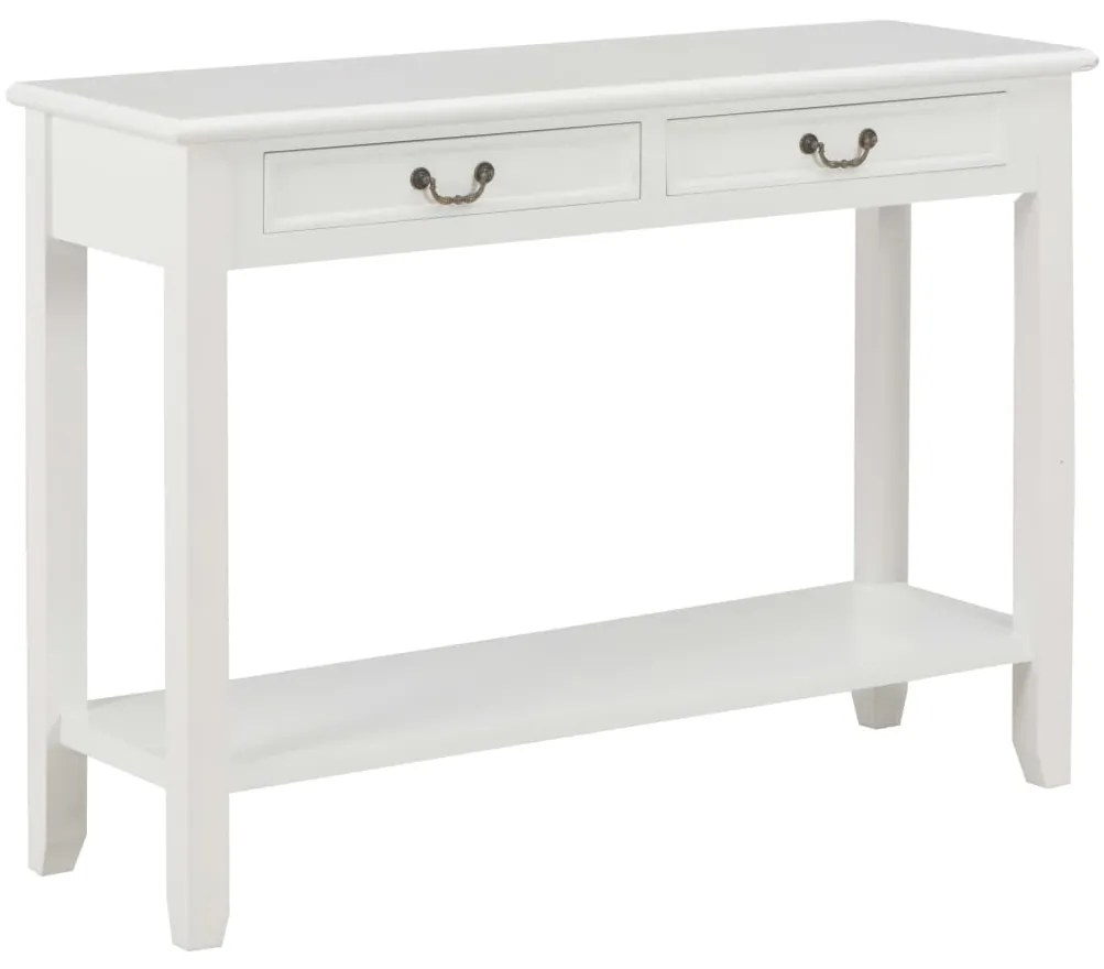 vidaXL Τραπέζι Κονσόλα Λευκό 110 x 35 x 80 εκ. Ξύλινο