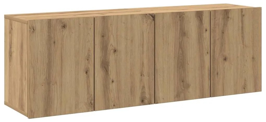 vidaXL Ντουλάπια Τοίχου Τηλεόρασης 2 Τεμ. Artisian Δρυς 60x30x41 εκ.