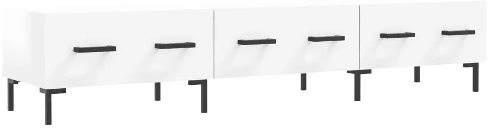 vidaXL Έπιπλο Τηλεόρασης Γυαλ. Λευκό 150x36x30 εκ. Επεξεργασμένο Ξύλο