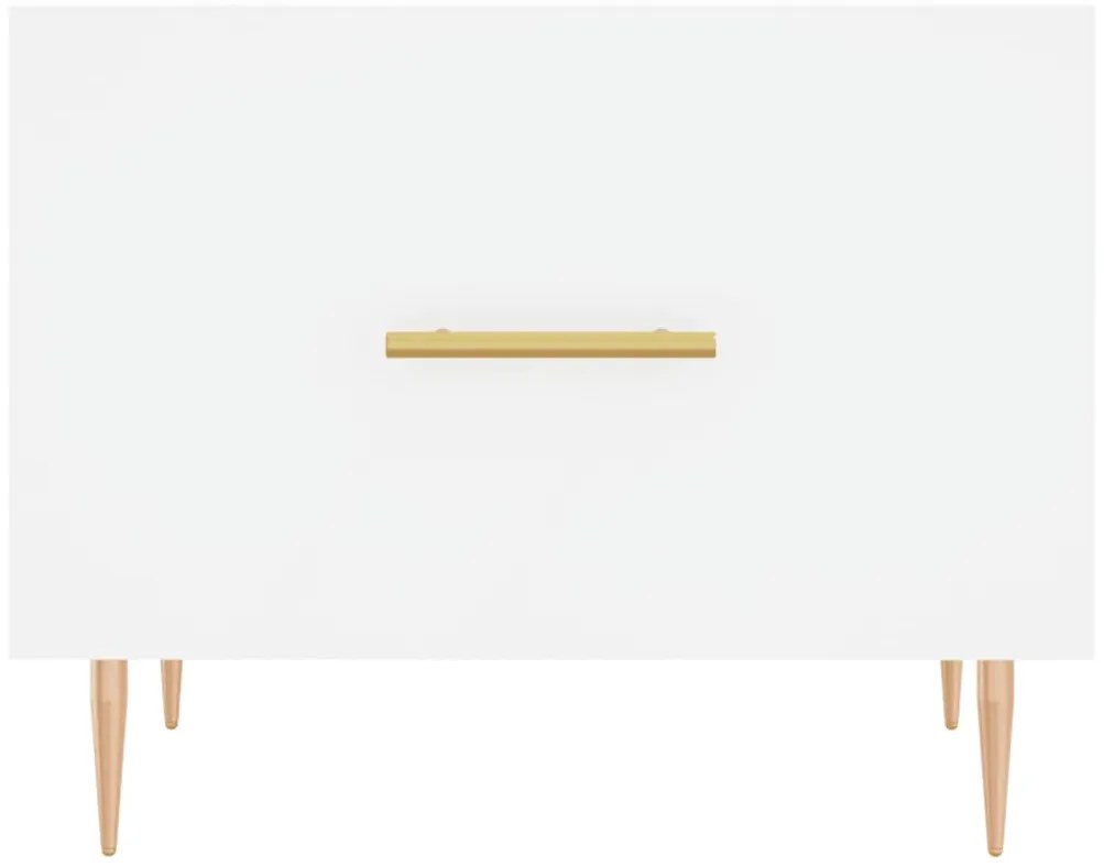 vidaXL Τραπεζάκι Σαλονιού Λευκό 50 x 50 x 40 εκ. από Επεξεργ. Ξύλο