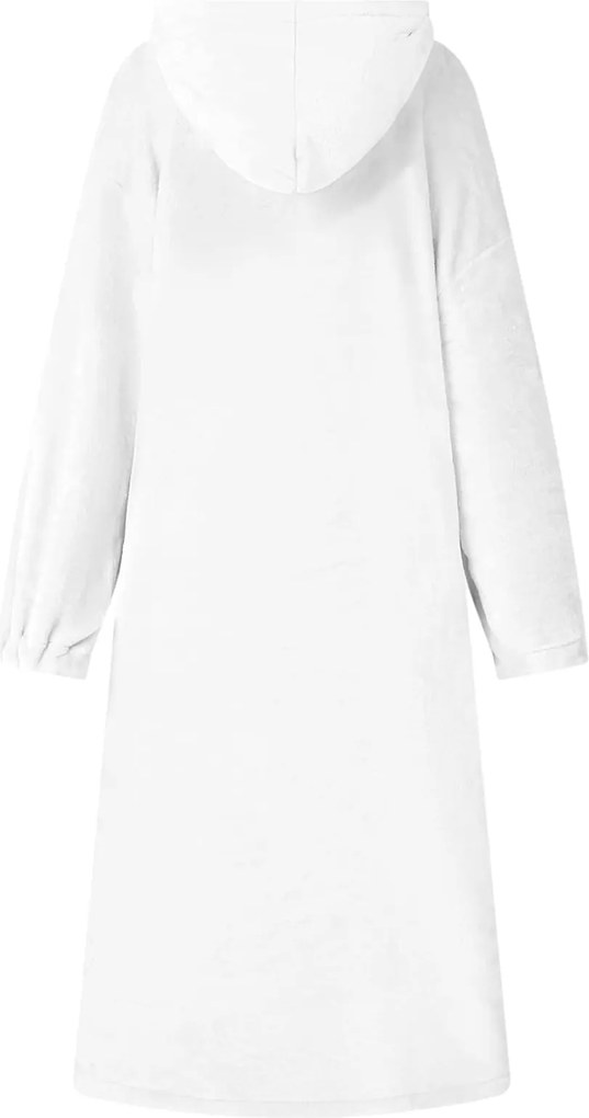 vidaXL Φούτερ-κουβέρτα Λευκό m Φανέλα