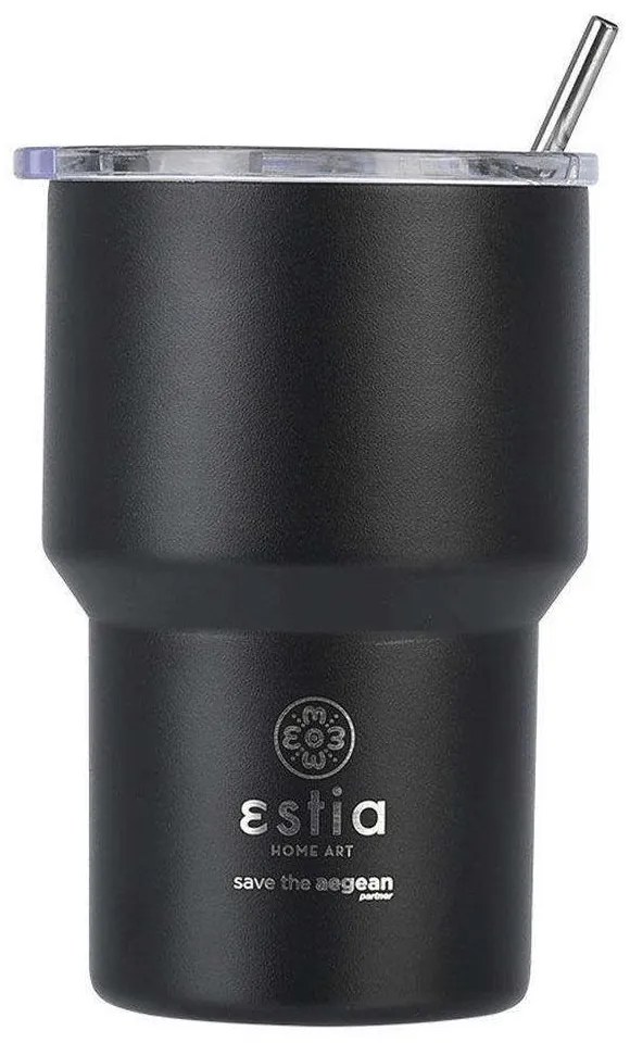 Ποτήρι - Θέρμος Save The Aegean 01-18443 400ml Midnight Black Estia