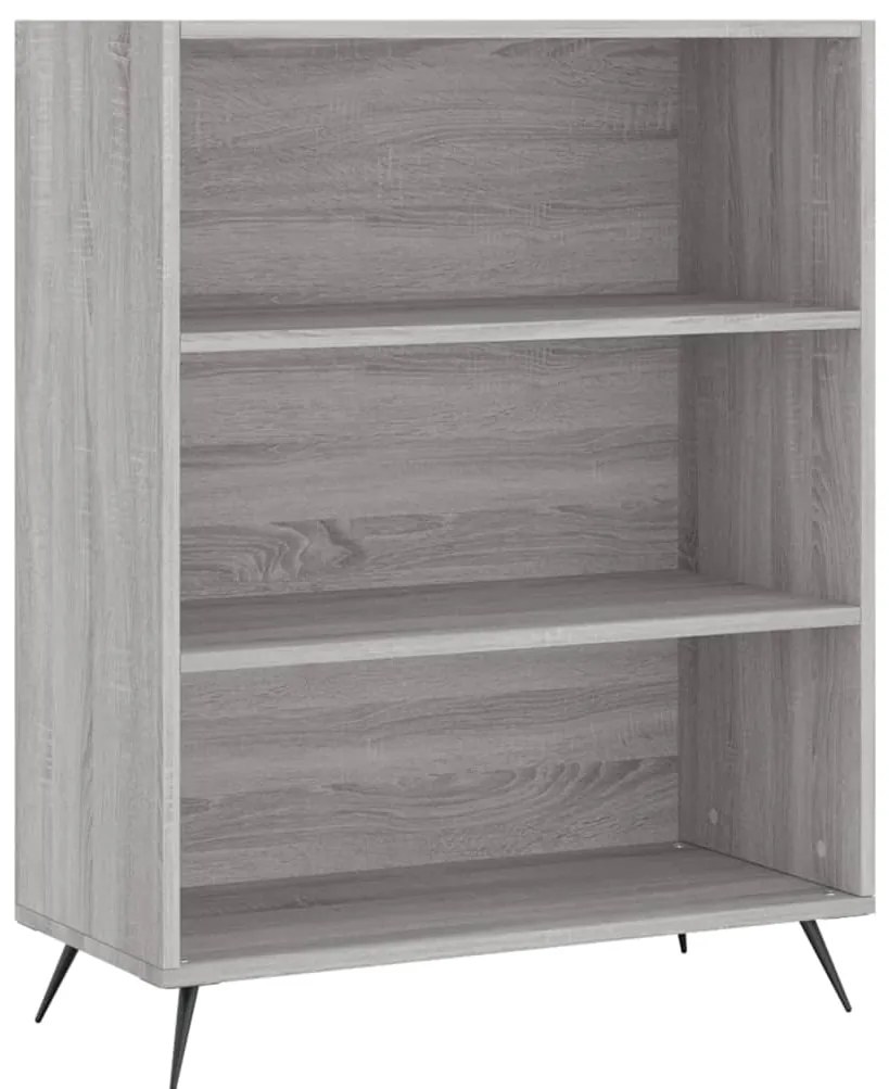 vidaXL Ντουλάπι Γκρι Sonoma 69,5 x 34 x 180 εκ. Επεξεργασμένο Ξύλο