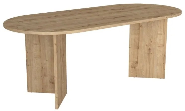 Τραπέζι Cortado Megapap χρώμα sapphire oak 200x90x74εκ.