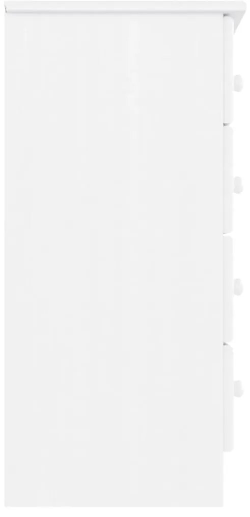 vidaXL Συρταριέρα ALTA Λευκή 77 x 35 x 73 εκ. από Μασίφ Ξύλο Πεύκου