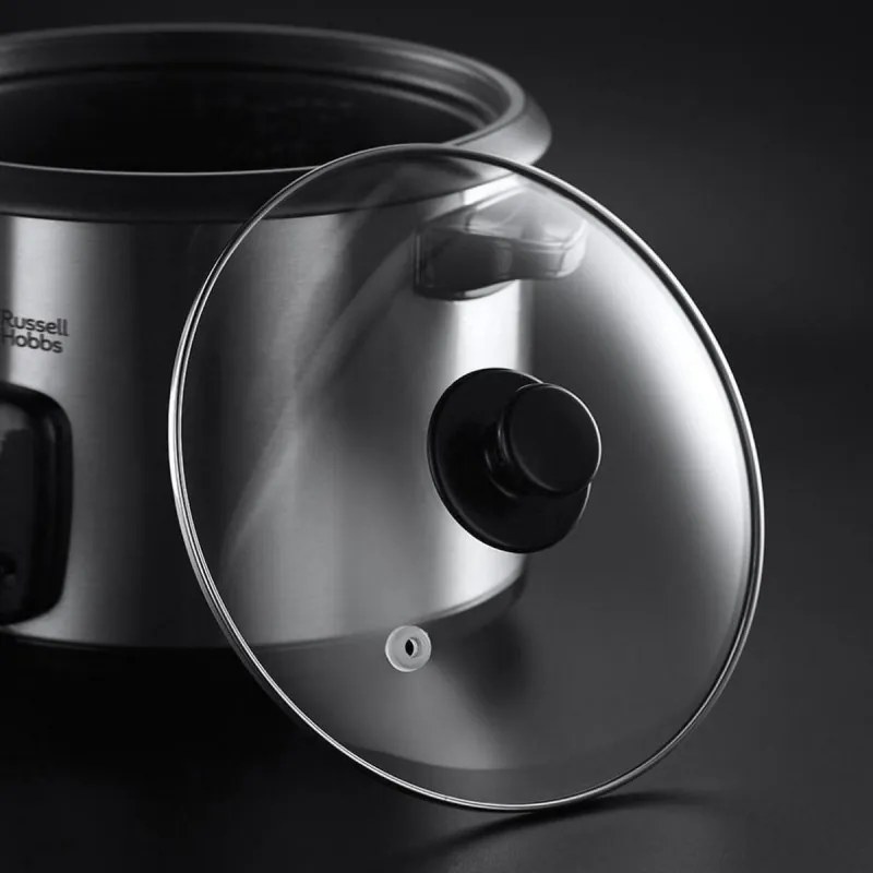 Βραστήρας ρυζιού Russell Hobbs Cook @ Home 19750-56, 700W, 1,8 l, Επιλογή διατήρησης της θερµότητας, Σώμα από ανοξείδωτο ατσάλι