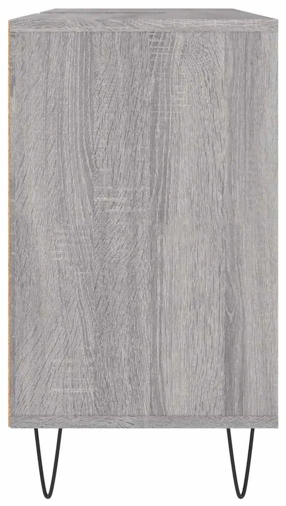 vidaXL Ντουλάπι Μπάνιου Γκρι Sonoma 80 x 33 x 60 εκ. από Επεξεργ. Ξύλο