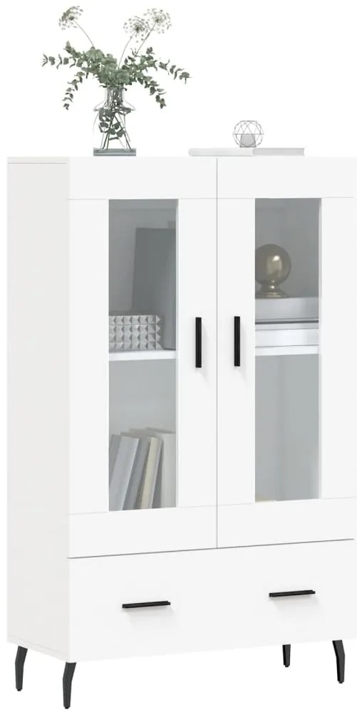 vidaXL Ντουλάπα Λευκή 69,5 x 31 x 115 εκ. από Επεξεργασμένο Ξύλο