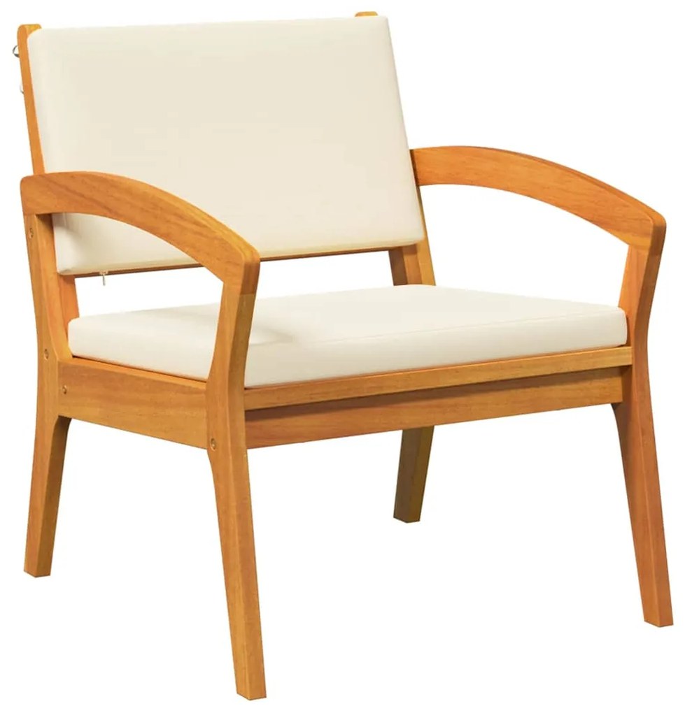 vidaXL Σετ μπιστρό με μαξιλάρι 3 pcs Καφέ Πολυεστέρας