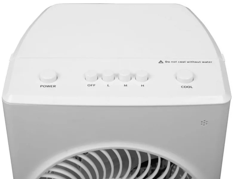 Ψύκτης αέρα και υγραντήρας Elite ACS-2595, 60W, Για δωμάτια έως 20 m2, 5,5 l, 3 ταχύτητες, 760 m3/h, Χαμηλός θόρυβος, Λευκό