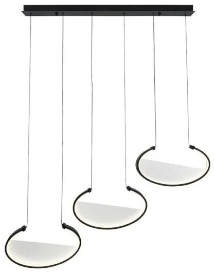 Κρεμαστό Φωτιστικό Οροφής LED 60W IP20 3000K Adele 4302100 Viokef 4302100 Μαύρο