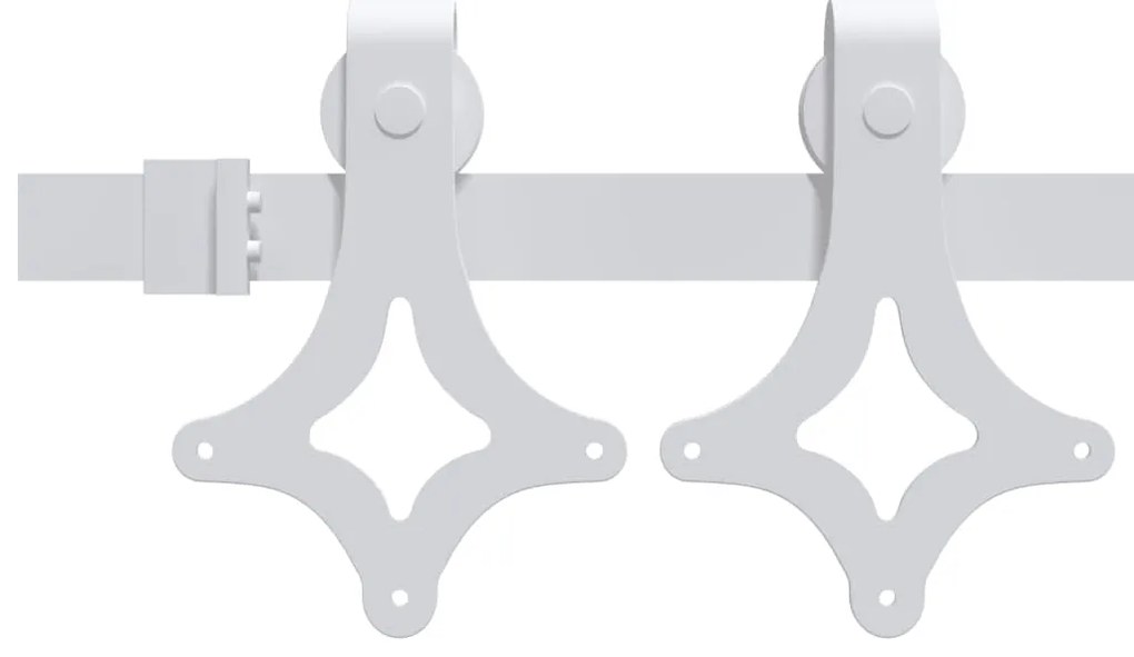 vidaXL Συρόμενη Πόρτα Καφέ 83 x 211 εκ. Στερεά ξυλεία πεύκου