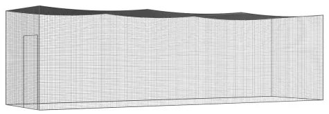 VEVOR Baseball Batting Netting, Professional Softball Baseball Batting Hitting Training Net, Practice Portable Pitching Cage Net with Door & Carry Bag, Heavy Duty Enclosed PE Netting, 35FT (NET ONLY)