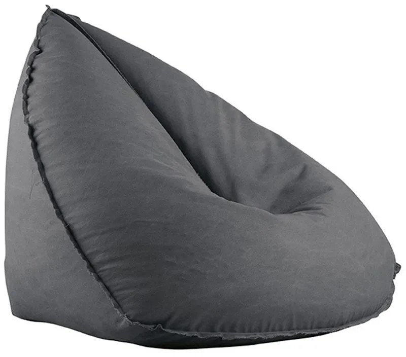 WOODWELL LAGOS ΜΑΧ Πουφ 100% Αδιάβροχο, Ύφασμα Ανθρακί, Αποσπώμενο Κάλυμμα 120x100x96cm Ε027,1Μ