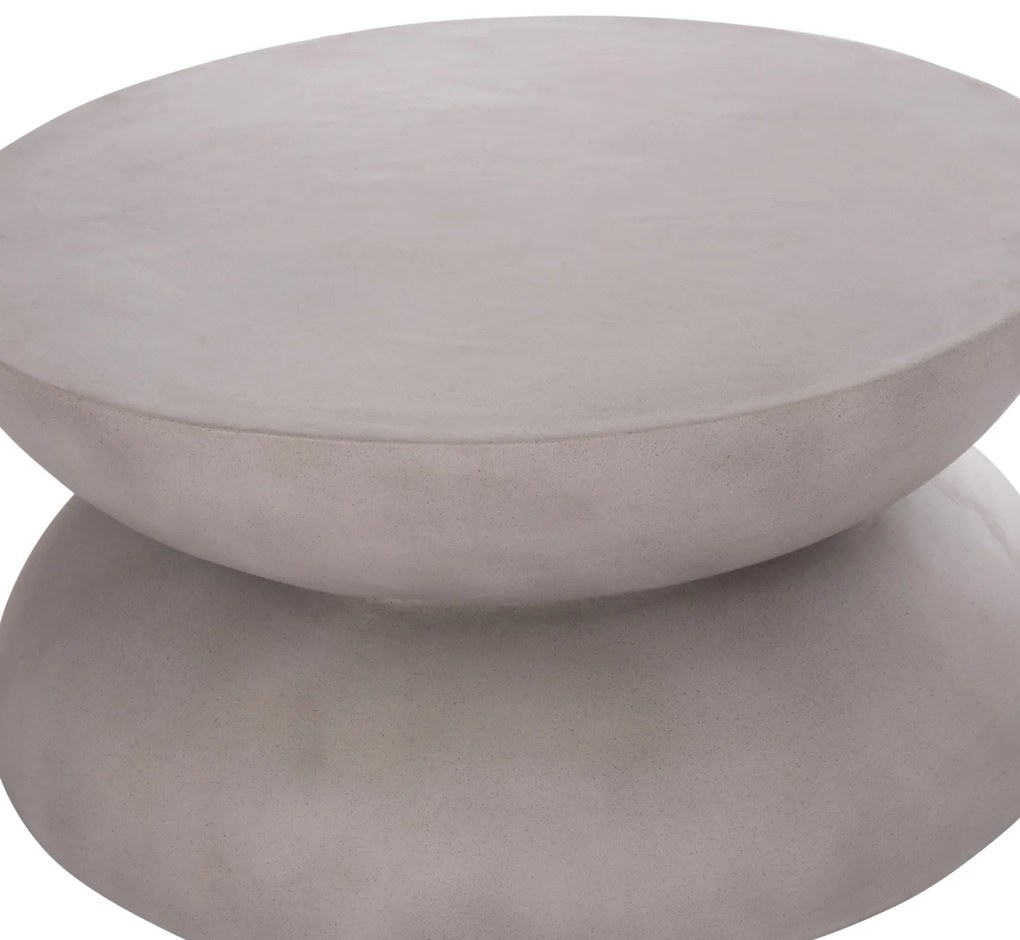 ΤΡΑΠΕΖΙ ΣΑΛΟΝΙΟΥ ANNA HM18158.03 FIBER CEMENT ΣΕ ΓΚΡΙ--Φ92x44.5Υεκ