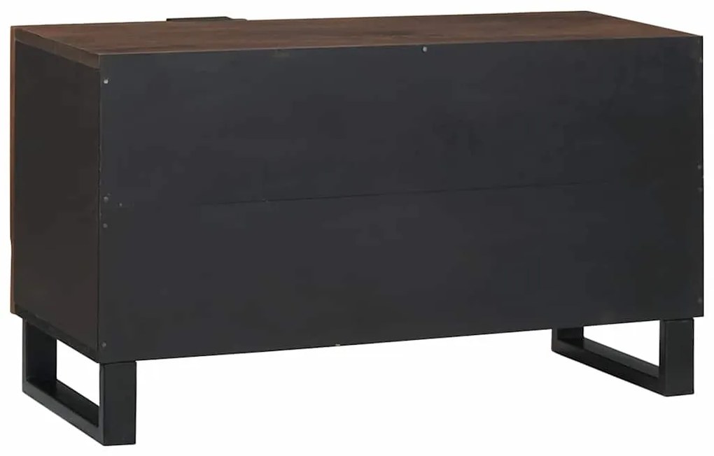vidaXL Έπιπλο Τηλεόρασης Καφέ 80 x 33 x 46 εκ Μασίφ ξύλο μάνγκο