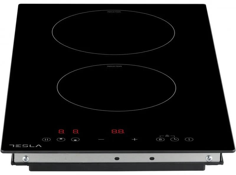 Tesla HI3201MB, 3500W, 9 στάδια, Χρονοδιακόπτης, Προστασία παιδιών, Ένδειξη υπολειπόμενης θερμότητας, Μαύρο