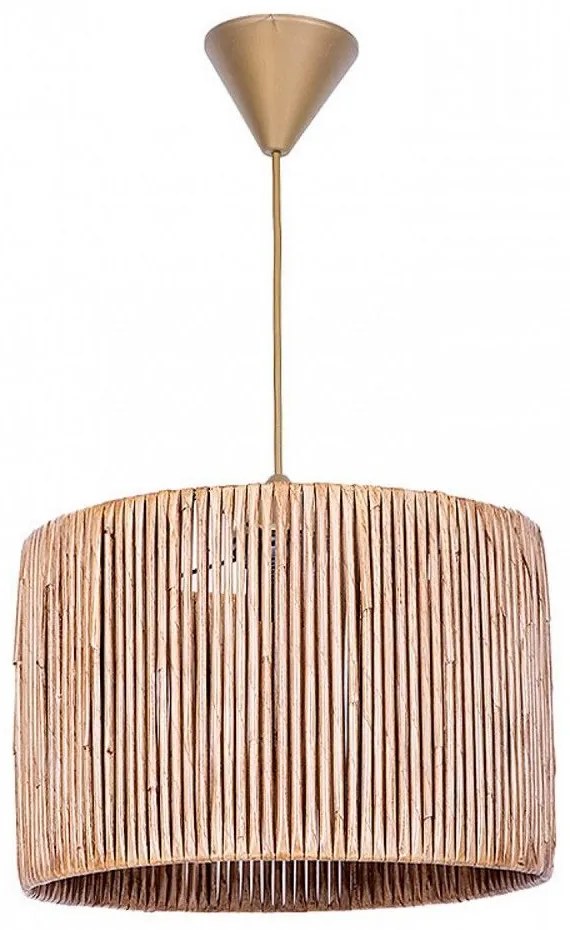Φωτιστικό Οροφής Zale 207371 Ε27 28x28x65cm Natural Megapap Bamboo,Wood