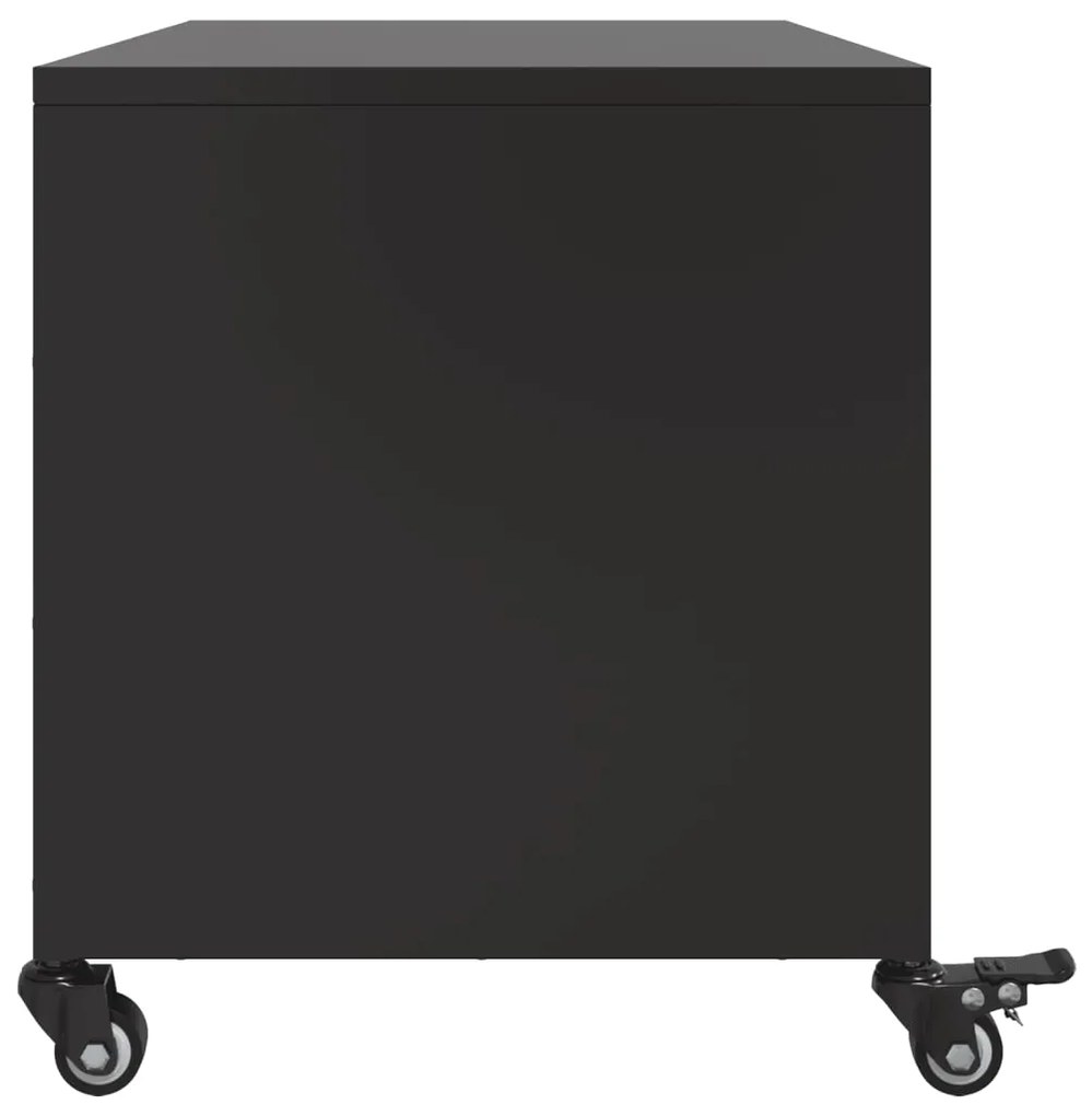 vidaXL Έπιπλο Τηλεόρασης Μαύρο 68x39x43,5 εκ. Χάλυβας