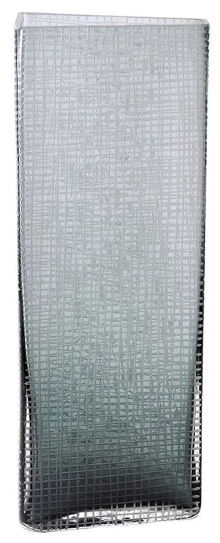 Βάζο Γυάλινο Gravir 15,5x11,5xH43,5cm Grey Glass