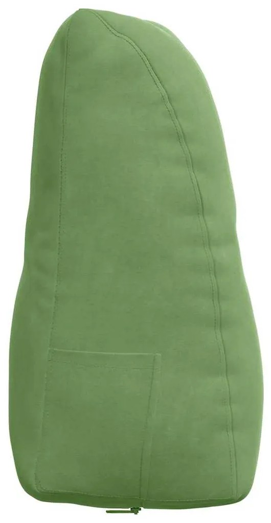 vidaXL Μαξιλάρι Πλάτης Ανοιχτό Πράσινο 80 x 24 x 50 εκ Βελούδο