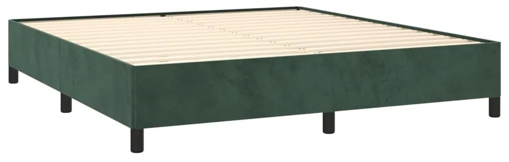 ΚΡΕΒΑΤΙ BOXSPRING ΜΕ ΣΤΡΩΜΑ ΣΚΟΥΡΟ ΠΡΑΣΙΝΟ 180X200ΕΚ. ΒΕΛΟΥΔΙΝΟ 3129408