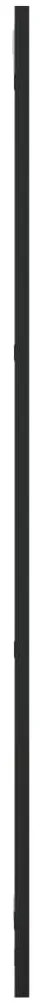 vidaXL Καθρέφτης Ορθογώνιος Μαύρος 30 x 100 εκ. από Σίδερο