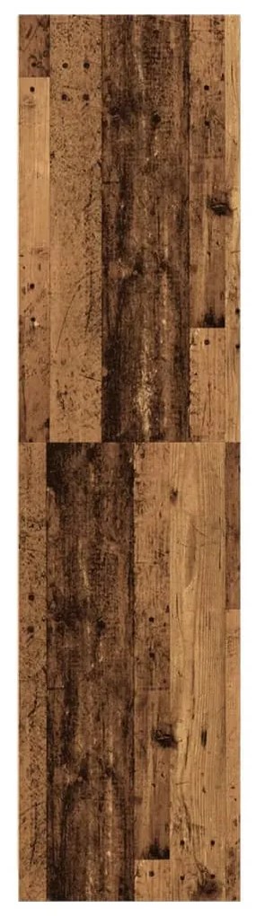 vidaXL Ντουλάπα Όψη Παλαιού Ξύλου 80x50x200 εκ. από Επεξεργασμένο Ξύλο
