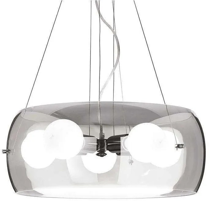 Φωτιστικό Οροφής Audi 103983 48,5x40/100cm 5xE27 60W Smoke Ideal Lux