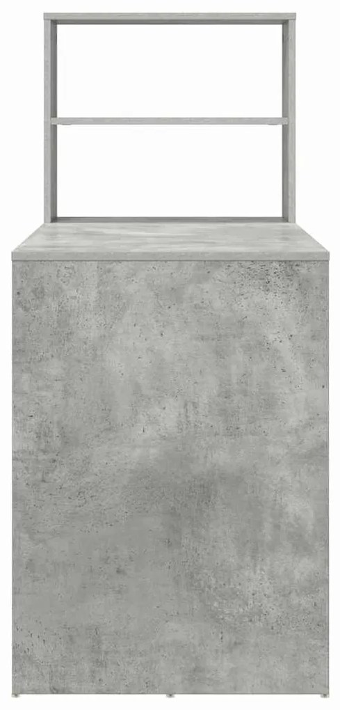 vidaXL Γραφείο Γκρι σκυροδέματος 113 x 54 x 120 εκ. Επεξεργασμένο ξύλο