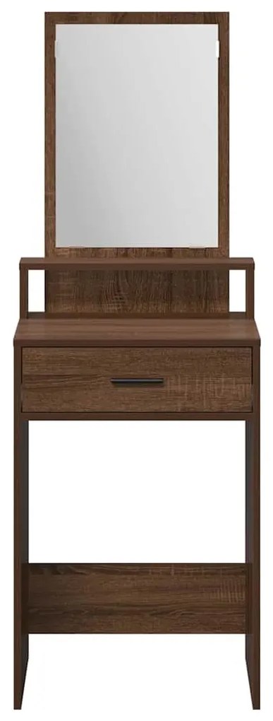 vidaXL Τραπέζι περιποίησης με συρτάρι Καφέ δρυς 50 x 41 x 140 εκ.