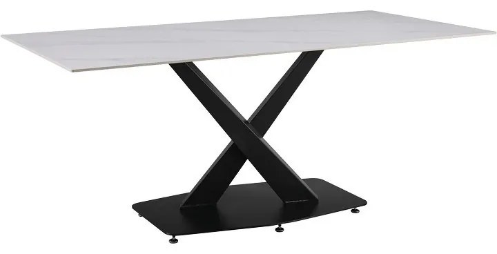 Τραπέζι Tafel 278-000017 Sintered Stone 180x90x76cm White Marble