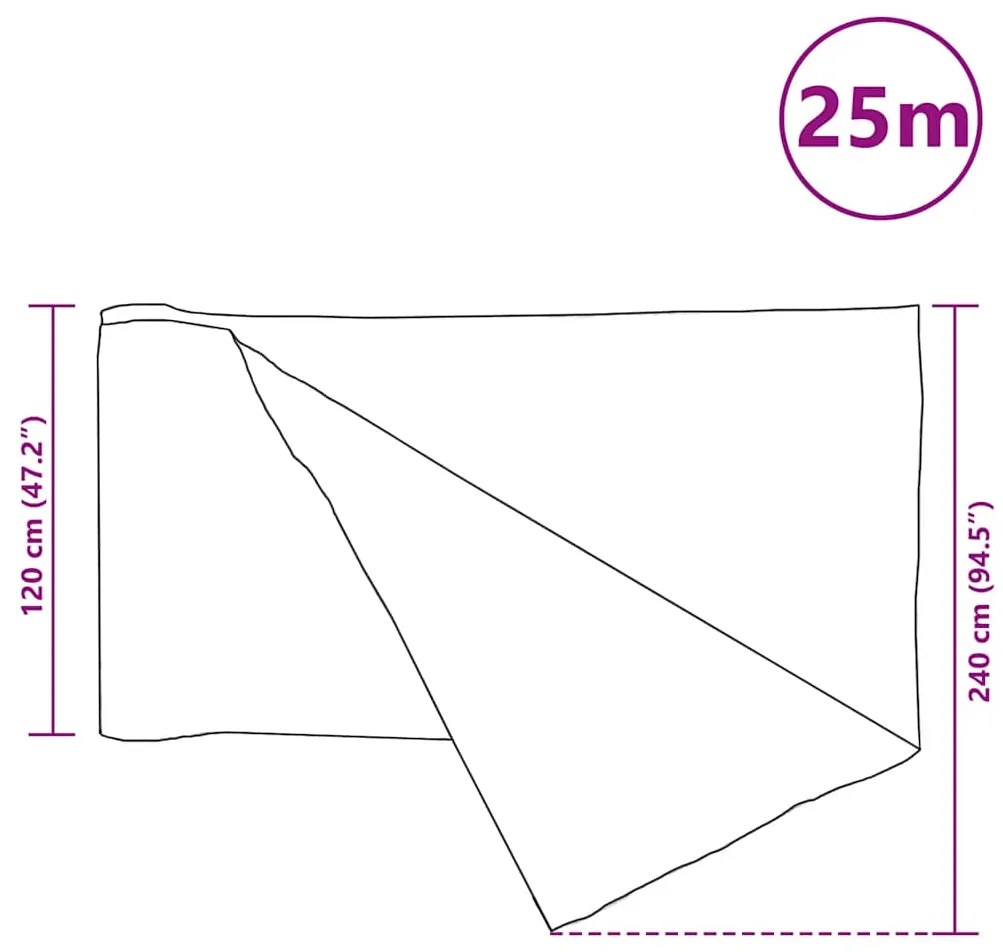 vidaXL Δίχτυ Σκίασης Μαύρο 1,2  x 25 μ. από HDPE 75 γρ./μ²
