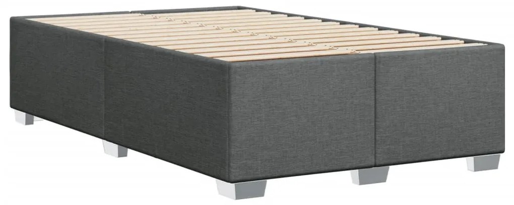 ΚΡΕΒΑΤΙ BOXSPRING ΜΕ ΣΤΡΩΜΑ ΣΚΟΥΡΟ ΓΚΡΙ 120X190 ΕΚ ΥΦΑΣΜΑΤΙΝΟ 3288121