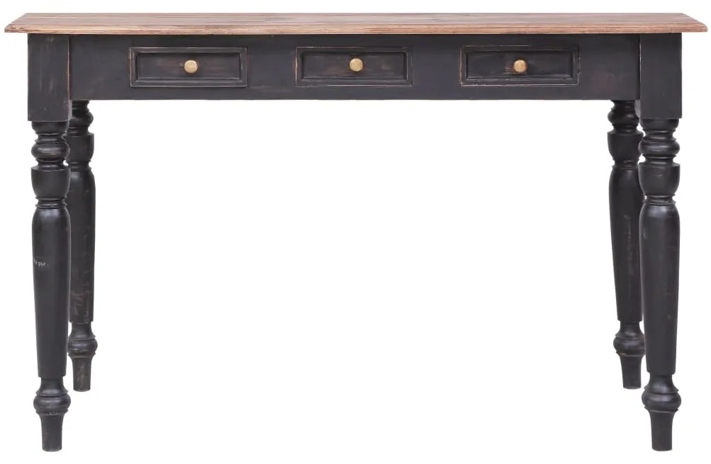 vidaXL Γραφείο με 3 Συρτάρια 117 x 57 x 75 εκ. από Μασίφ Μαόνι