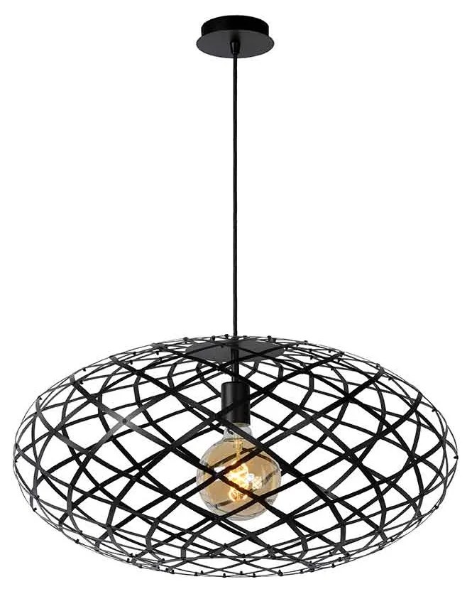 Φωτιστικό Κρεμαστό Lucide 21417-65-30 WOLFRAM Μαύρο Ματ (Black Mat)