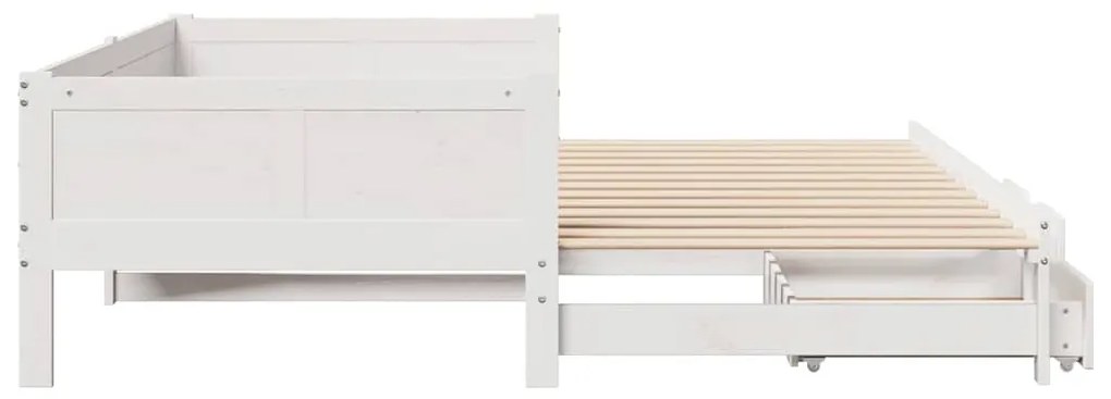 vidaXL Καναπές Κρεβάτι Συρόμενος Χωρίς Στρώμα 80x200 εκ. &amp; Συρτάρια