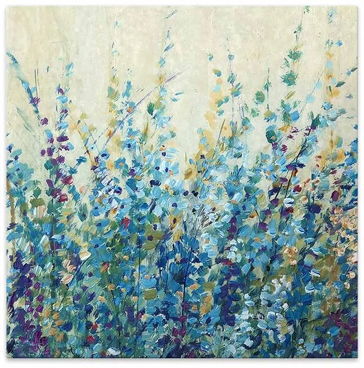 Πίνακας σε καμβά "Wildflowers" Megapap ψηφιακής εκτύπωσης 60x60x3εκ.