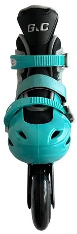 Αυξομειούμενα Rollers G&C BW125 ΣΕΤ 4 ΣΕ 1 INLINE SKATES Μπλε/Μαύρο Medium 35-38